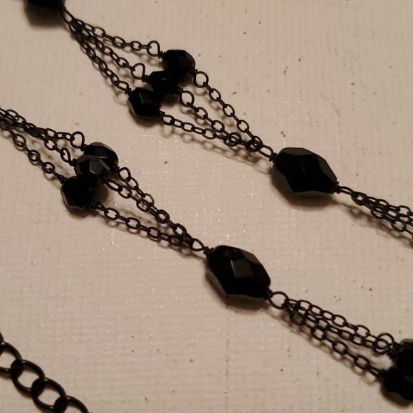 Liz Claiborne Faceted Bead and Chain Necklace - Picture 3 of 4